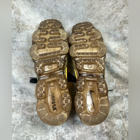 Men\'s Nike Air Vapormax Flyknit Bumblebee Grey Gold Shoes main image 5